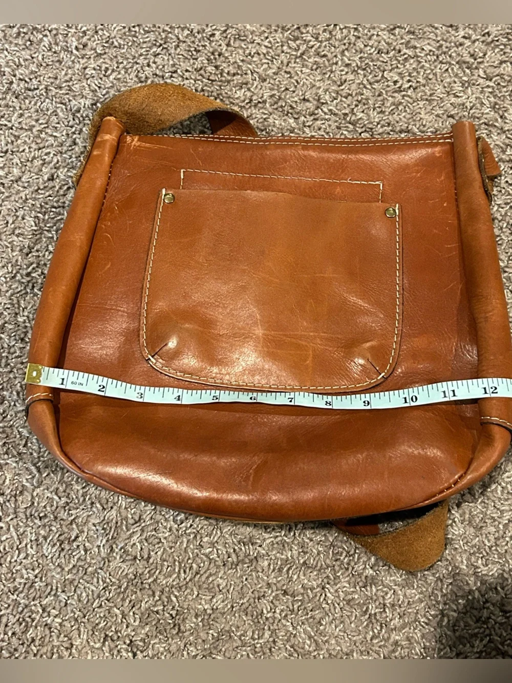 Patricia Nash Italian Saddle Leather Crossbody Bag Western Boho